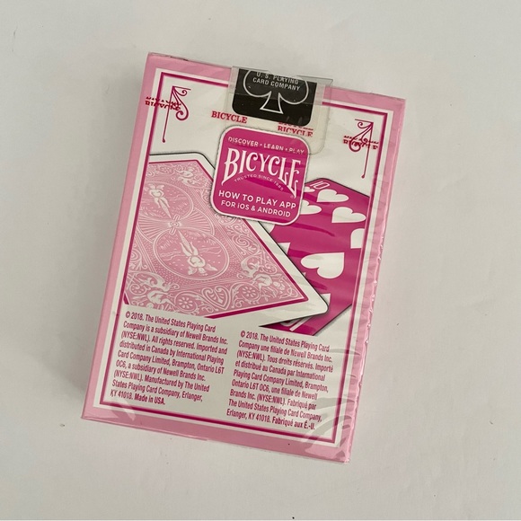 Bicycle Pink Playing Cards New💘 - Picture 2 of 2